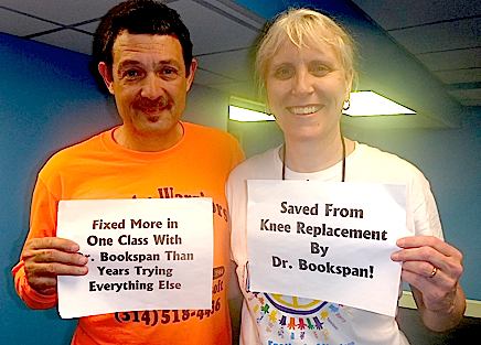 ALT =[“Patients of Dr. Jolie Bookspan: Saved from knee replacement.”] 
